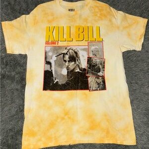 Kill Bill Graphic Men's Shirt - Yellow Tie-Dye